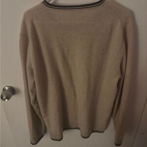 Marine Layer Cream 100% Cashmere Sweater